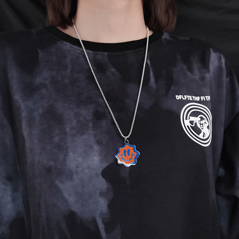 Wave Face Necklace