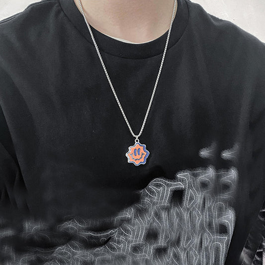 Wave Face Necklace